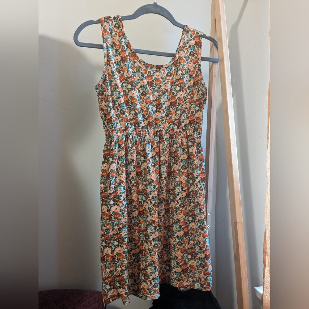 YesStyle OS orange floral dress